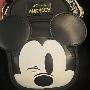 Disney Black and White Mickey Mouse Crossbody Bag